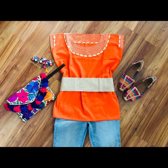 Sold Hand embroidered blouse S/M - Picture 3 of 3